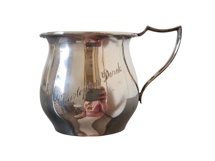 Antique English Hallmarked Sterling Silver Christening Cup (64.8g)