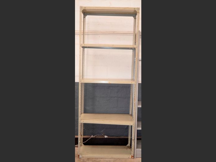 STEEL 4-TIER SHELF, 92 x 46 x 244cm