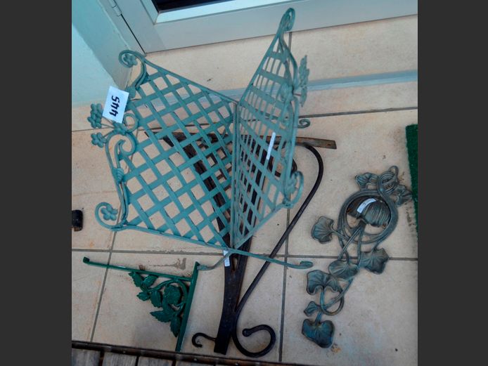 FRENCH BOOK STAND, PLANT HANGERS, etc