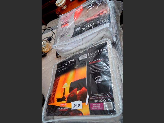 LOT OF 2: ELEKTRA ELECTRIC BLANKETS [Untested]