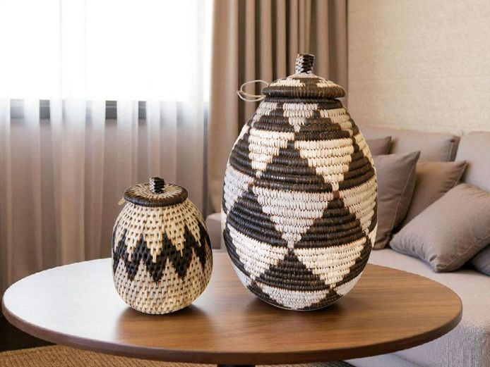 Traditional Zuly Hand Woven Decorative Baskets