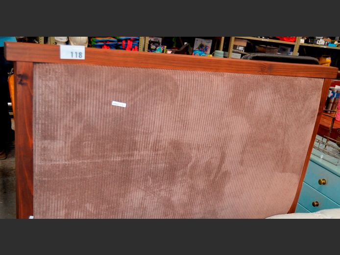 BROWN UPHOLSTERED ¾ HEADBOARD [#: 403858259]