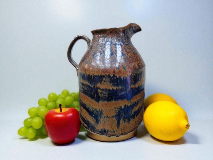 Large Vintage Stoneware Pitcher