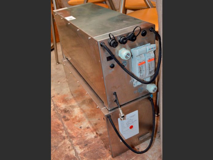 LOT: 2 x 7K BLUE NOVA 52V BATTERIES, 65 x 23 x 30cm [Untested] [#: 419929532]