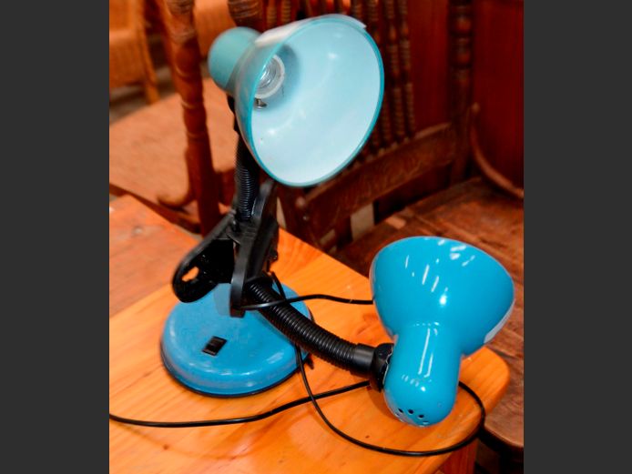 ADJUSTABLE DESK LAMP & A CLIP-ON DESK LAMP [Untested]