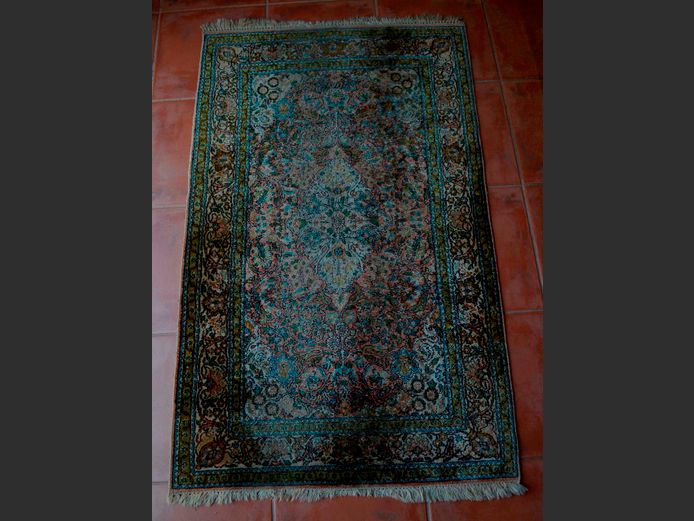 QUM SILK RUG, 128 x 79cm
