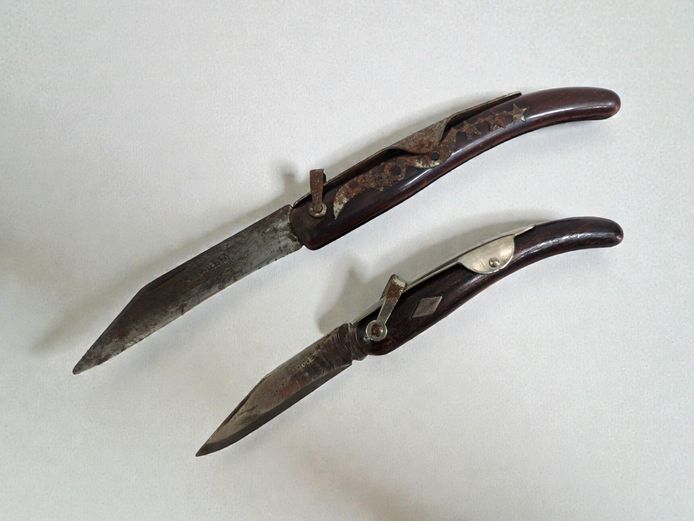 Vintage German Okapi & Sable Ring-Lock Folding Knives