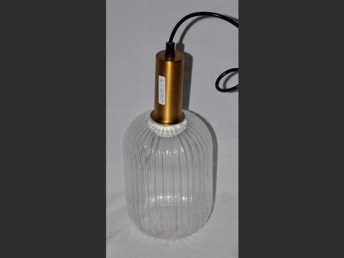 GLASS PENDANT LIGHT, 30cm High