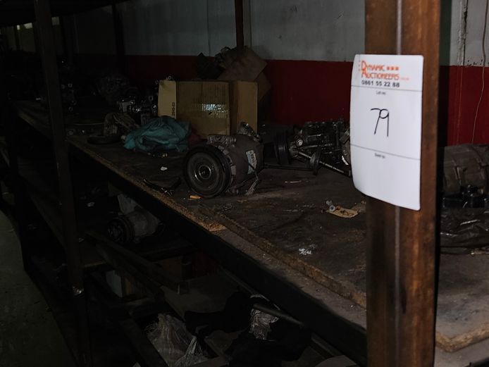 LARGE METAL SHELVING INCLUDING STOCK ON SHELF (BOLTED)