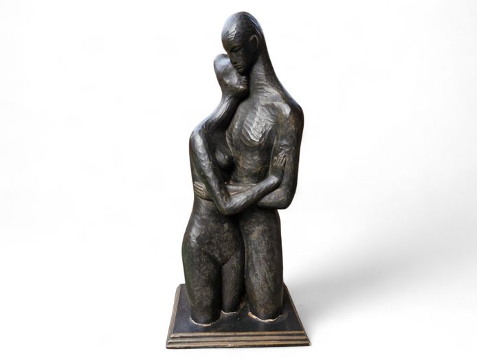 1968 Austin Signed Abstract Figural Sculpture