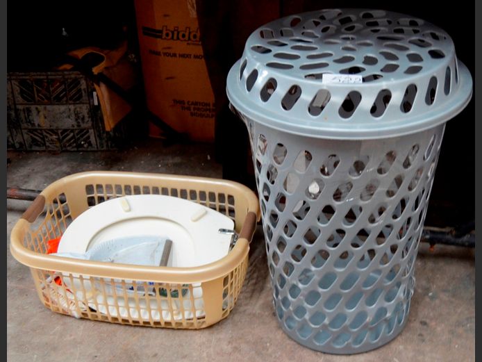 LAUNDRY BASKETS, TOILET SEAT, DUST PANS, etc