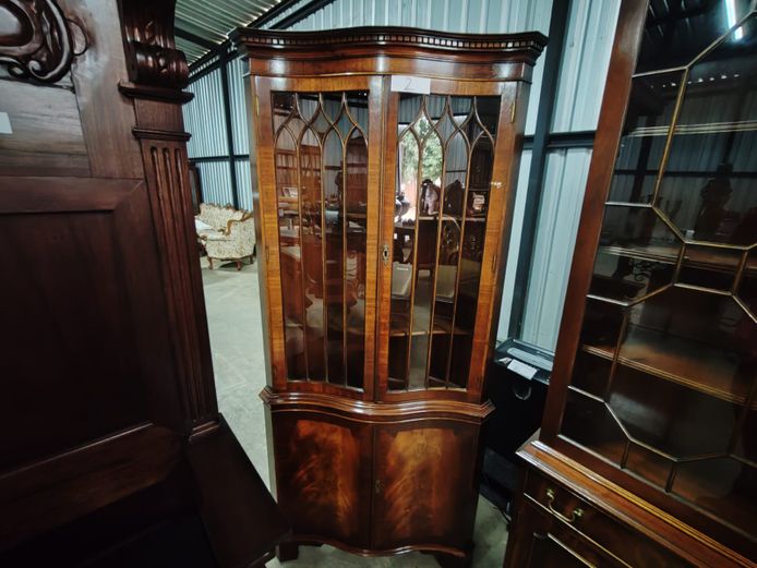 Vintage Corner Display Cabinet (STC)