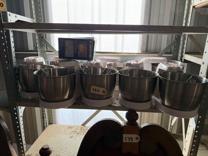 Lot of Mixer Attachments and Bowls 