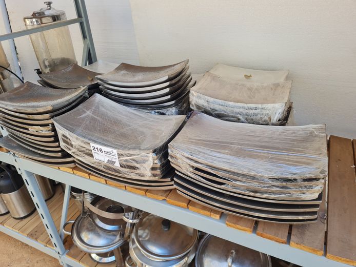 LOT STEEL PLATTER BOWLS