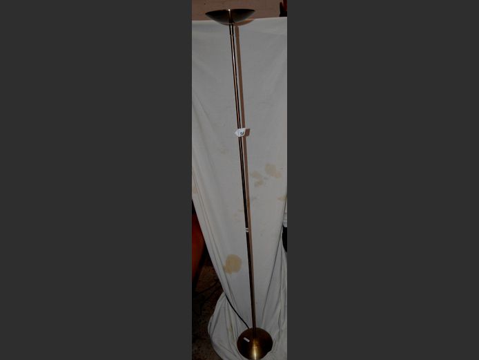 BRASS UPLIGHTER, 180cm High [Signiature to base]