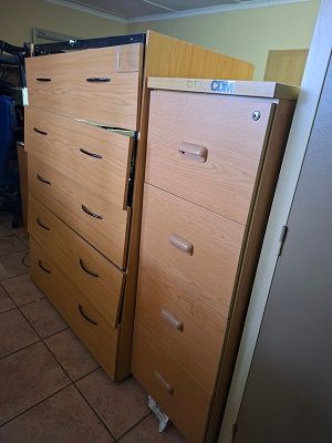 Wooden drawers