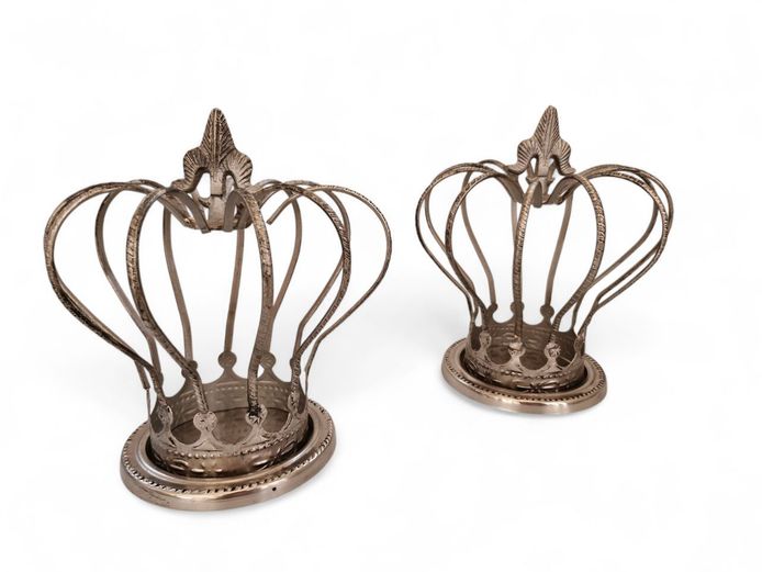 Crown Shaped Metal Candle Holders