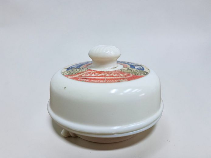Antique French Lacroix Pâté Ceramic Covered Dish with Lid