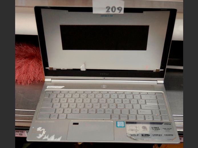 MSI PRESTIGE CORE i5, 8th GENERATION 13" LAPTOP [Untested, No charger, Screen needed]