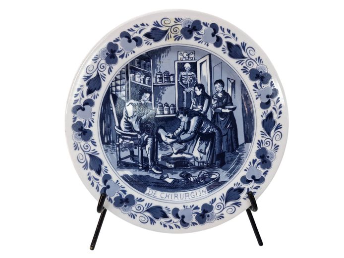 Delft Holland "The Surgeon" Traditional Ceramic Wall Plate