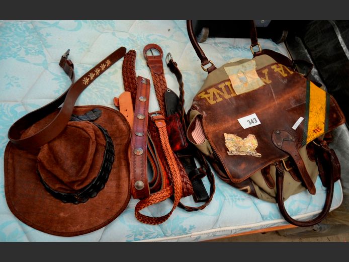 LA MARTINA, ARGENTINA, LEATHER BAG, LEATHER BELT, etc
