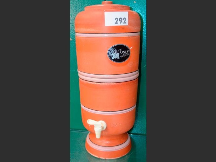 CERAMICA STEFAN JABOTICABAL TERRACOTTA WATER COOLER/DISPENSER, 52cm High