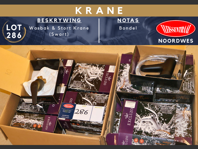 WASBAK EN STORT KRANE (SWART)