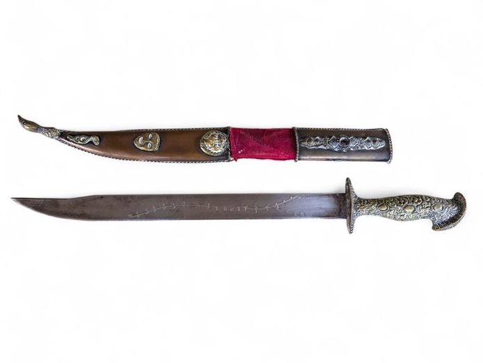 19th Century Brass Indo Persian Short Sword