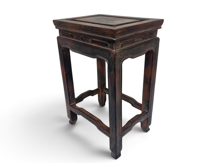 Mid-Century Chinese Teak Plant Stand by George Zee & Co.