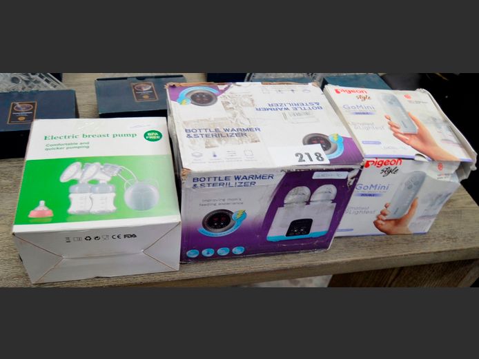 PIGEON DOUBLE BREAST PUMP, BOTTLE STERILISER, etc [Untested]