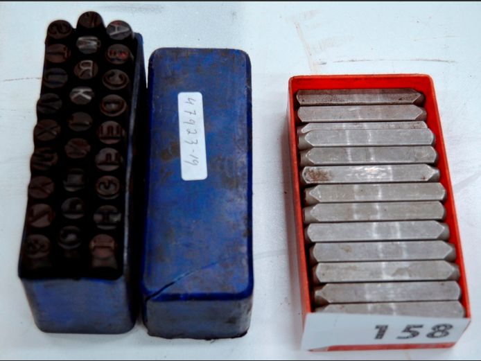 LOT OF 2: LETTER PUNCH SETS