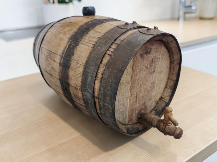 Vintage Port Keg Barrel with Tap (No Stand)