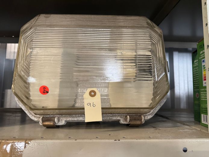Large glass and ceramic outdoor light