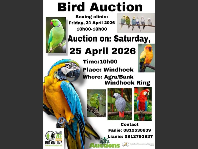 AVICULTURAL ASSOCIATION OF NAMIBIA BIRD AUCTION
