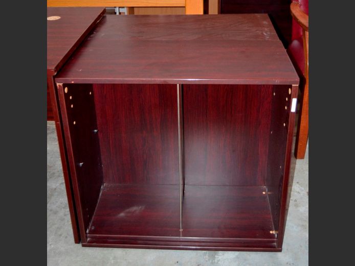 MAHOGANY FOIL 2-TIER BOOKSHELF, 75 x 35 x 73cm