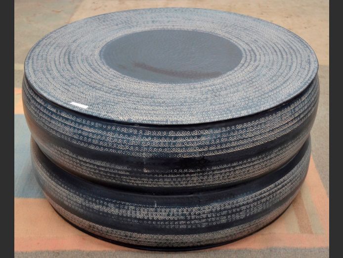 INDU METAL COFFEE TABLE, 80cm Diameter x 40cm High
