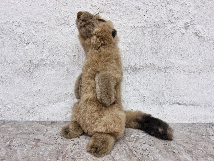 Vintage "Born in Africa" Plush Meerkat