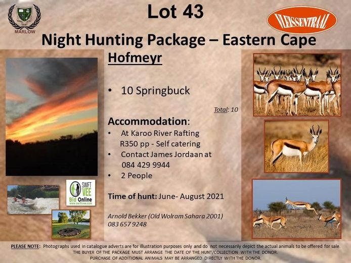 Night Hunting Package – Eastern Cape