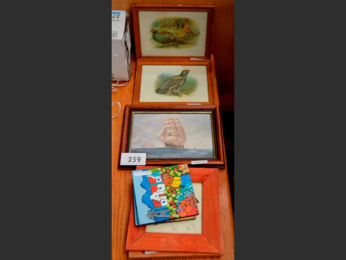 LOT OF 6: SMALL FRAMED PRINTS