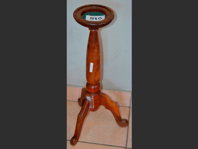 WOODEN ASHTRAY STAND, 59cm High [Needs TLC]