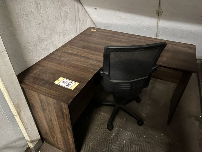 Office desk with chairs