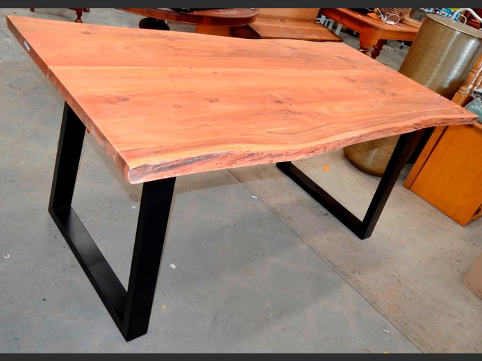 JAY ACACIA WOOD DINING TABLE, 180 x 85 x 79cm