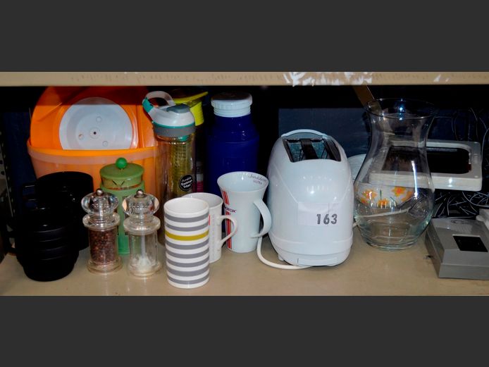 TESCO 2-SLICE TOASTSER, FLASK, VASE, MUGS, etc [Faulty]