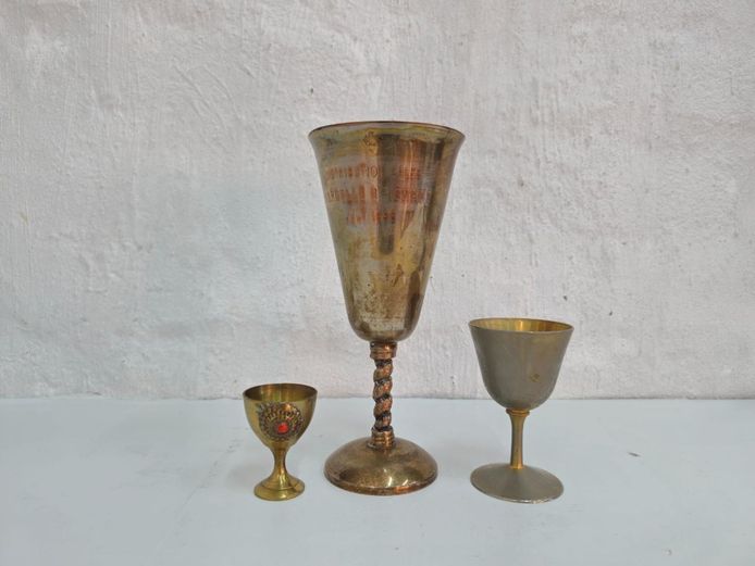 Collection of 3 Vintage Chalices and Decorative Goblets