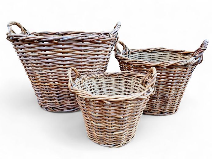 Set of 3 Vintage Harvest Baskets