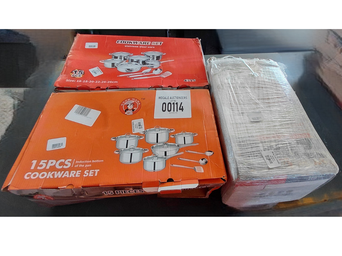 LOT OF 3 COOKWARE SETS 