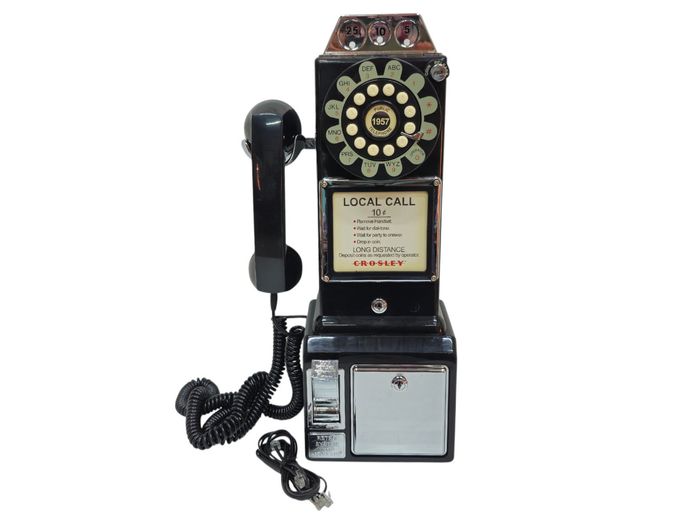 Vintage-Style Crosley 1957 Wall-Mount Payphone Replica