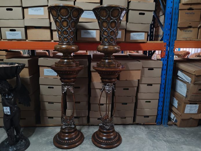 2 x Ornate Plant Stands (STC)