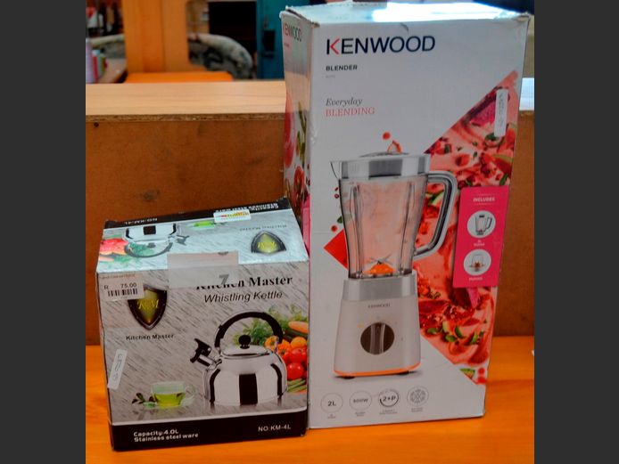 KENWOOD BLENDER [Faulty], & A STOVE TOP KETTLE