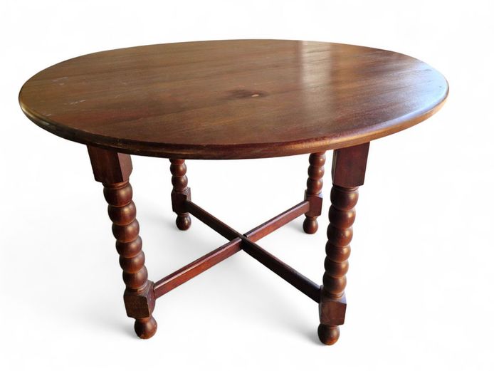 Antique Bobbin Leg Dining Table